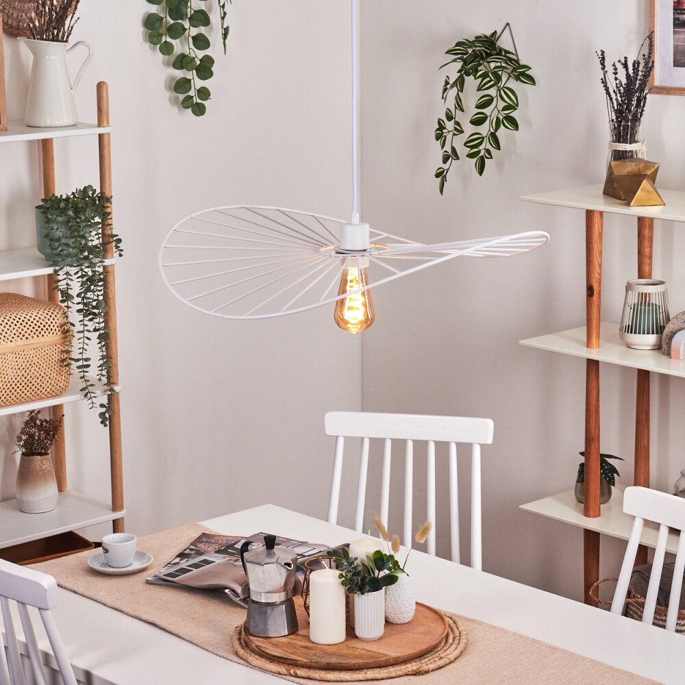 Suspension Cacor Blanc, 1 lumière main product photo