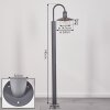 Borne lumineuse Elima Anthracite, 1 lumière