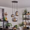 Suspension - Verre Apedo Fumé, 3 lumières