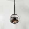 Suspension - Verre Gastor Chrome, Fumé, 1 lumière