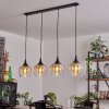 Suspension Azurara Noir, 4 lumières