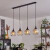 Suspension Azurara Noir, 4 lumières