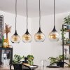 Suspension Azurara Noir, 4 lumières