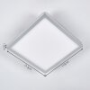 Spot encastrable Pawcatuck LED Chrome, Blanc, 1 lumière