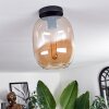 Plafonnier - Verre Apedo Ambre, 1 lumière