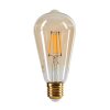 E27 Lot de 2 LED 6 watts 2200 kelvins 650 lumens Ambre, Laiton, 1 lumière