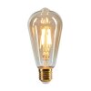 E27 Lot de 2 LED 6 watts 2200 kelvins 650 lumens Ambre, Laiton, 1 lumière