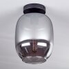 Plafonnier - Verre Apedo Fumé, 1 lumière