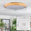 Plafonnier Sofo LED Blanc, 1 lumière, Télécommandes