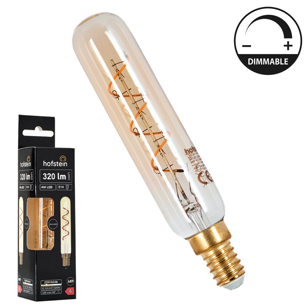 E14 LED 4 watts 2700 kelvins 320 lumens main product photo