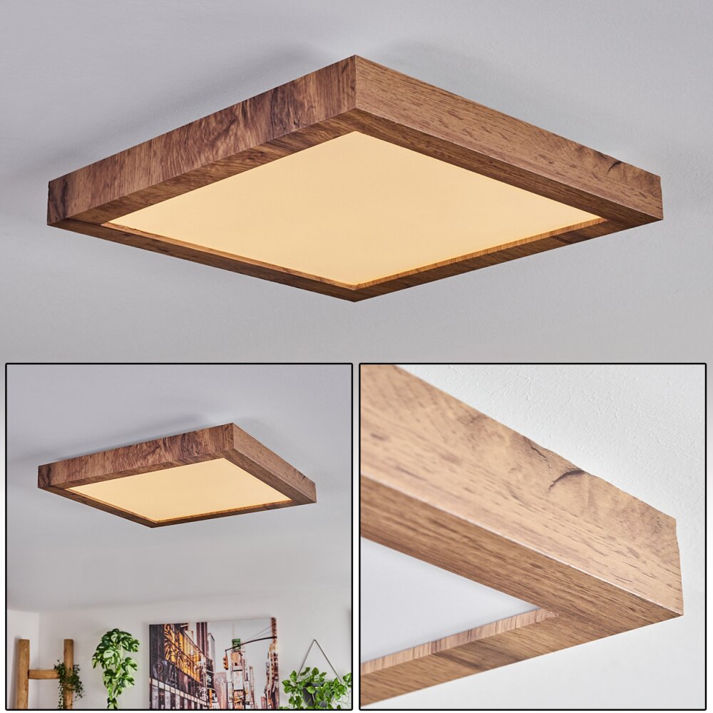 Plafonnier Bealeton LED Brun, Couleur bois, 1 lumière main product photo