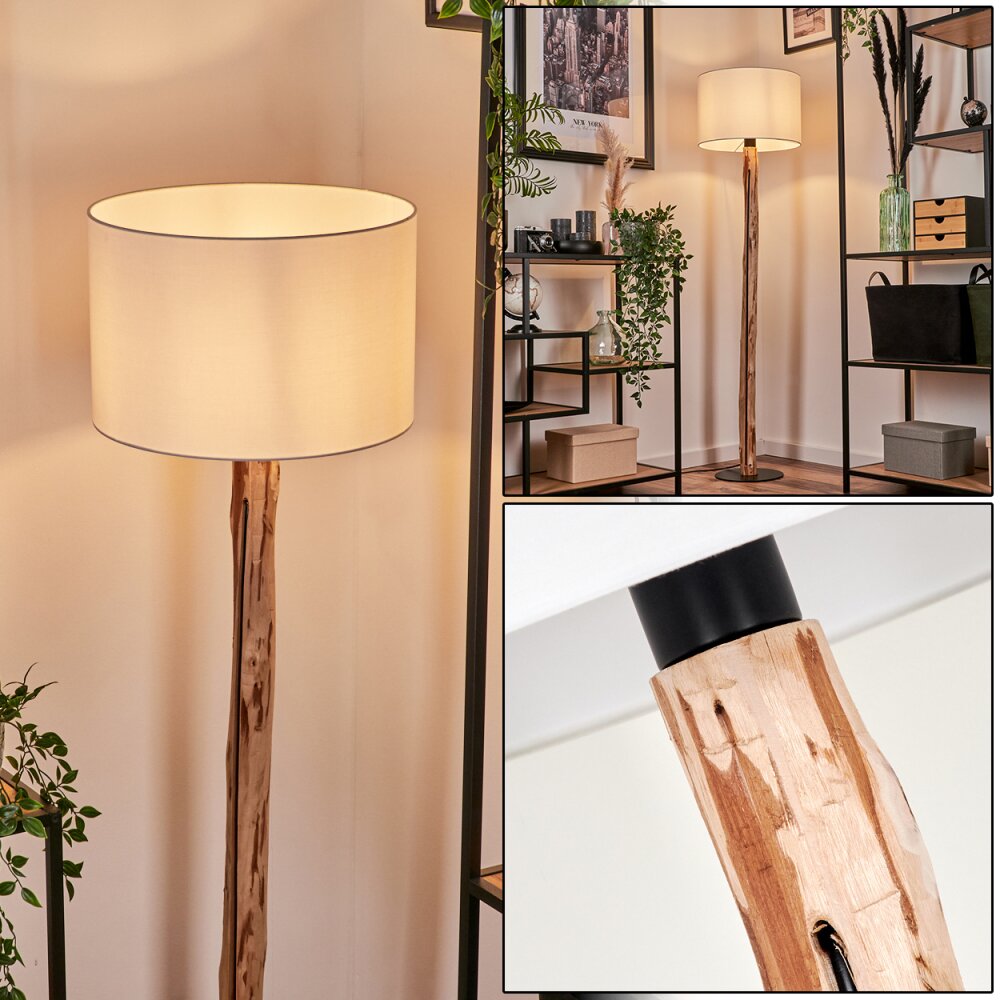 Lampadaire Soungou Écru, Noir, 1 lumière main product photo