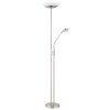 Lampadaire à vasque Globo GANINA LED Nickel mat, 1 lumière