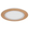 Plafonnier Globo CLAY LED Couleur bois, Blanc, 1 lumière