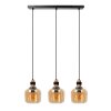 Suspension Lucide ILONA Noir, 3 lumières