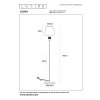 Lampadaire Lucide ILONA Noir, 1 lumière