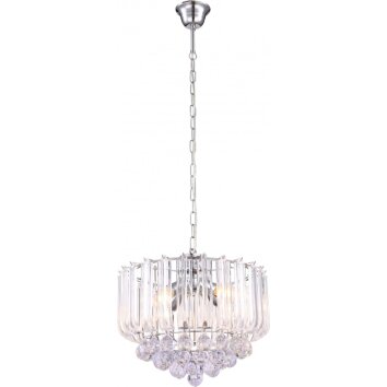 Lustre Globo Chrome, Clair, 4 lumières