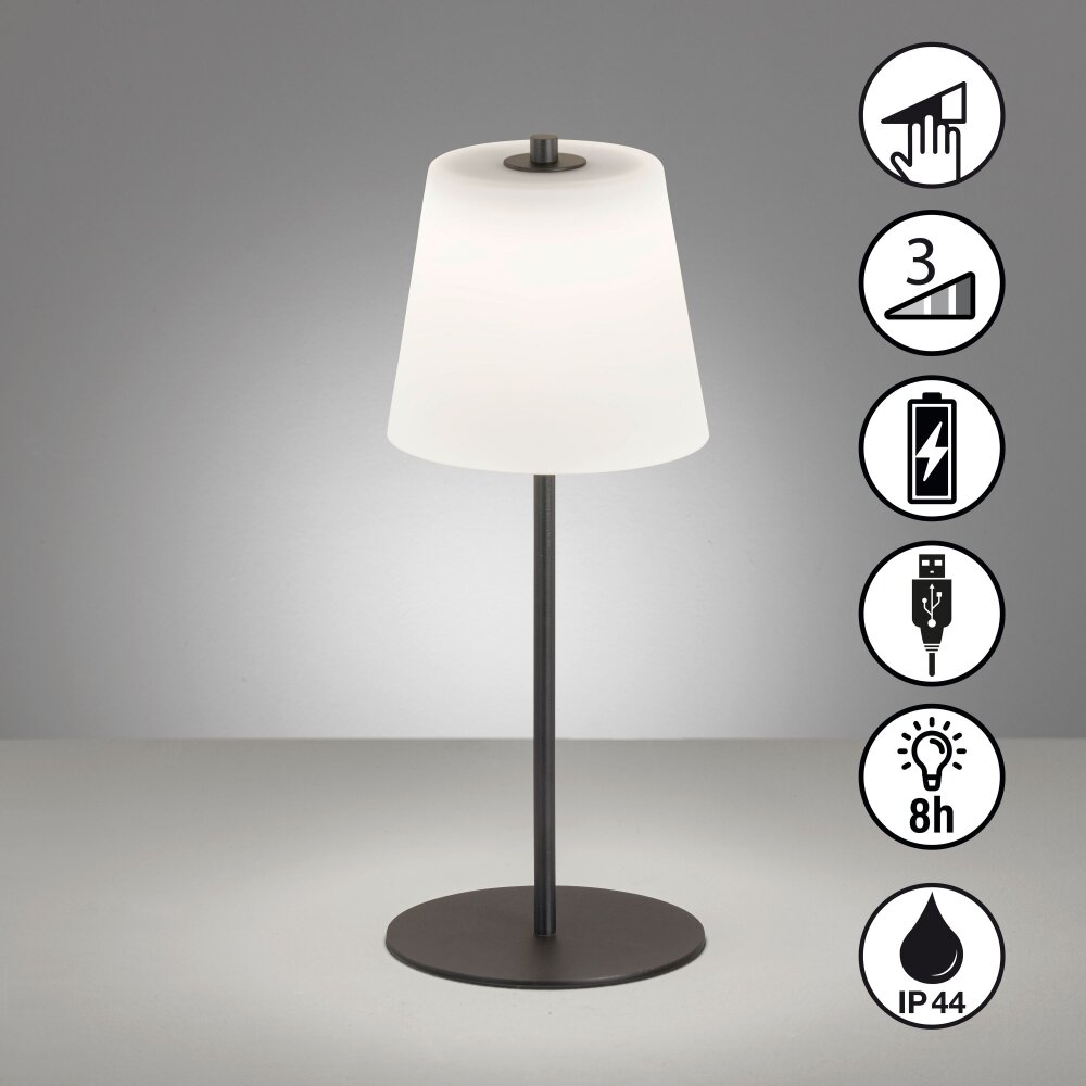 Lampe de table FHL-easy Marbella LED Noir, 1 lumière main product photo