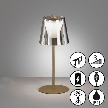 Lampe de table FHL-easy Marbella LED Or, 1 lumière