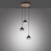 Suspension Leuchten-Direkt GREEN ZEA Écru, Noir, 3 lumières