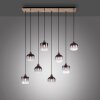 Suspension Leuchten-Direkt GREEN ZEA Écru, Noir, 8 lumières