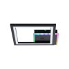 Plafonnier Leuchten-Direkt MUSIKA LED Noir, 1 lumière, Télécommandes, Changeur de couleurs