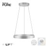 Suspension Paul-Neuhaus PURE E-CLIPSE LED Argenté, 2 lumières, Télécommandes