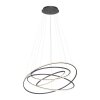 Suspension Paul-Neuhaus TESSARA LED Anthracite, 1 lumière, Télécommandes