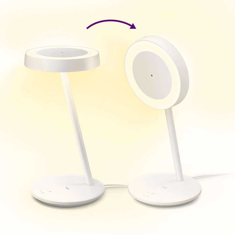 Lampe de table Philips WiZ Office LED Blanc, 1 lumière main product photo