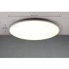Plafonnier Trio YUMA LED Titane, 1 lumière, Télécommandes