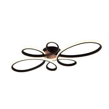 Plafonnier Trio FLY LED Noir, 1 lumière