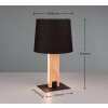 Lampe de table Trio RAHUL Noir, 2 lumières