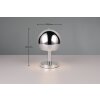 Lampe de table Trio BOCCIA Chrome, 1 lumière