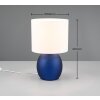 Lampe de table Trio VELA Bleu, 1 lumière