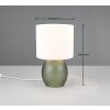 Lampe de table Trio VELA Vert, 1 lumière