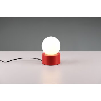 Lampe de table Reality COUNTESS Rouge, 1 lumière