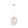 Suspension Reality POMP LED Chrome, 1 lumière, Télécommandes