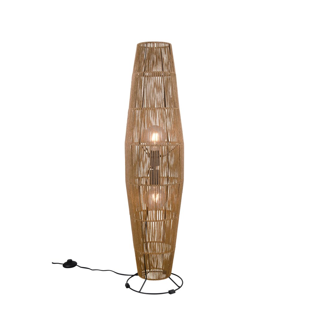 Lampadaire Reality MIKI Brun, 2 lumières main product photo