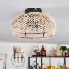Plafonnier 30 cm Brandala Noir, 2 lumières