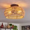 Plafonnier 30 cm Brandala Noir, 2 lumières