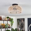 Plafonnier 30 cm Brandala Noir, 2 lumières