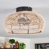 Plafonnier 30 cm Brandala Noir, 2 lumières