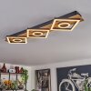 Plafonnier Taboneira LED Écru, Noir, 3 lumières