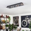 Plafonnier Taboneira LED Écru, Noir, 3 lumières