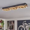 Plafonnier Taboneira LED Écru, Noir, 3 lumières