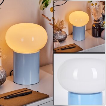 Lampe de table Godrie Bleu, 1 lumière
