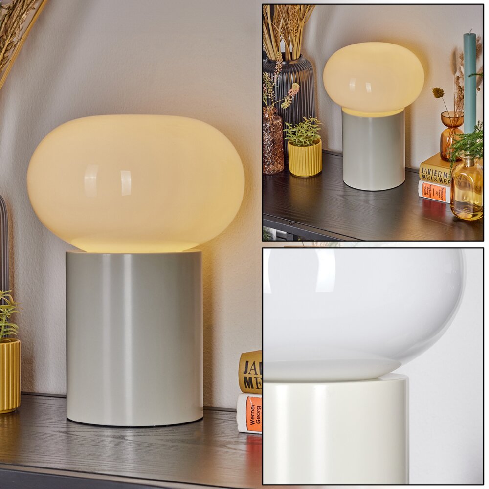 Lampe de table Godrie Crème, 1 lumière main product photo