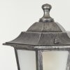 Réverbère Loria Noir, Argenté, 3 lumières