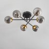 Plafonnier - Verre 10 cm Chehalis Or, Noir, 6 lumières