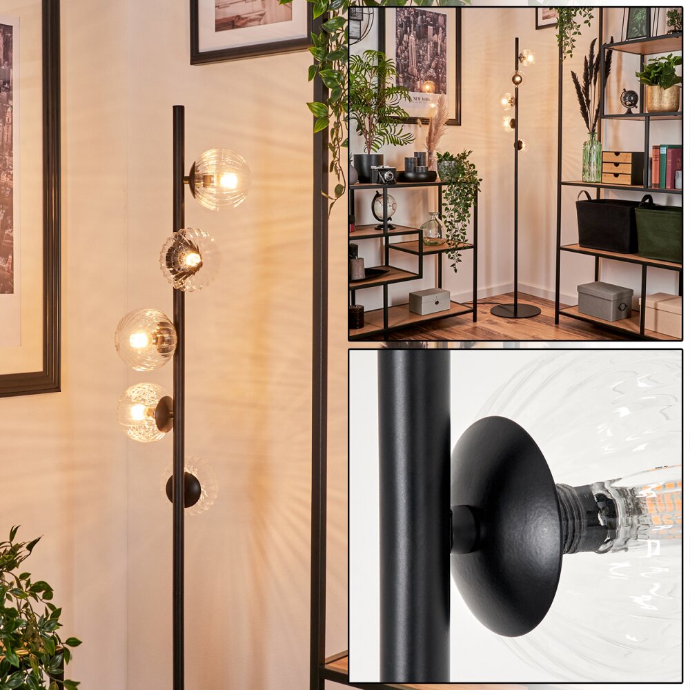 Lampadaire - Verre 10 cm Remaisnil Clair, 5 lumières main product photo